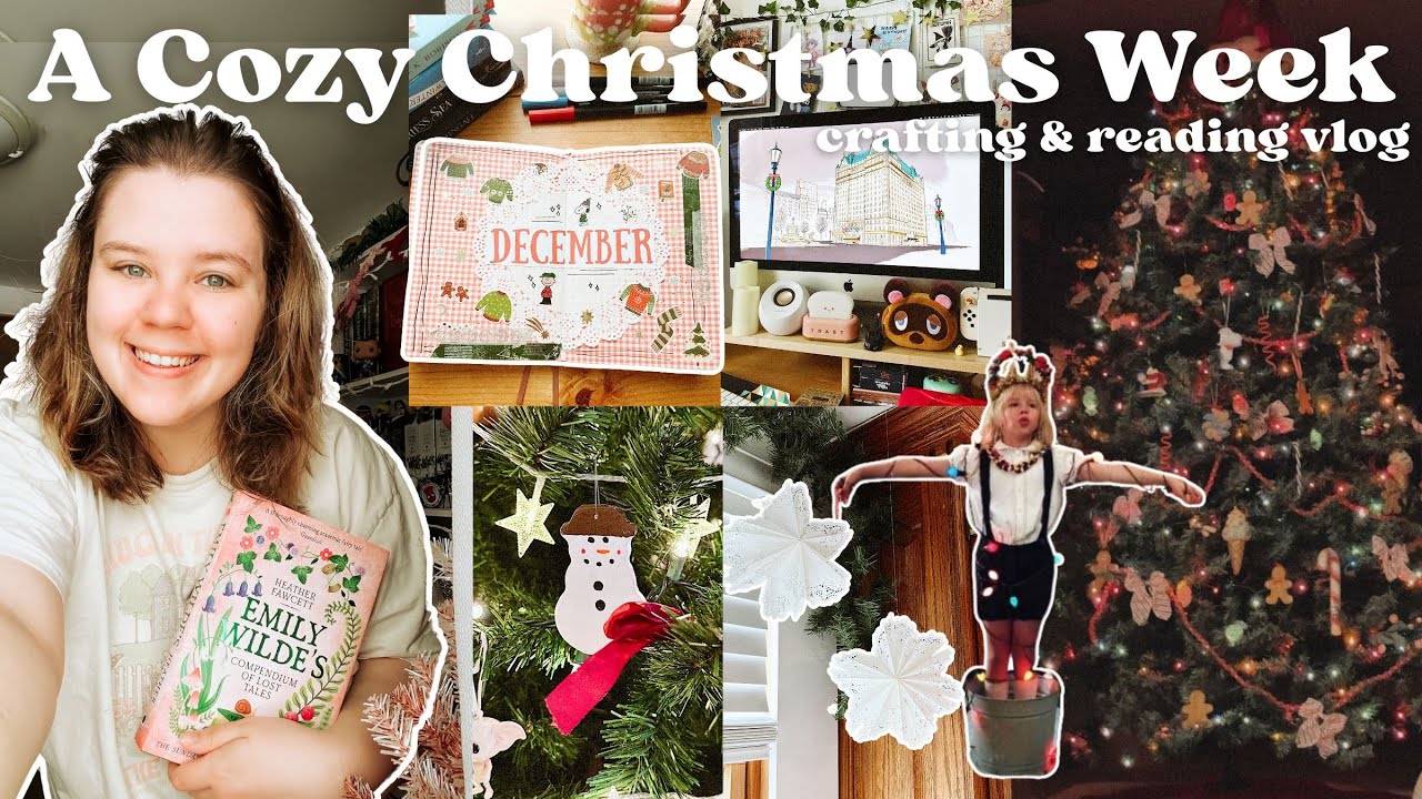 Проведите уютную неделю со мной 🎄 чтение, рукоделие и рождественская атмосфера. Влогмас, неделя 2.