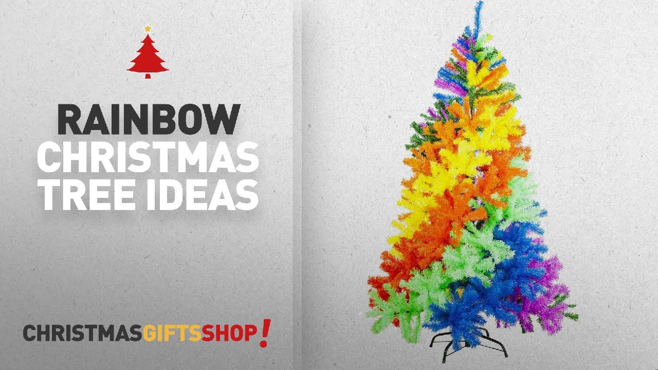 Top 10 Rainbow Christmas Tree Ideas: Funny Guy Mugs 6' Premium Tie Dye Rainbow Christmas Tree with