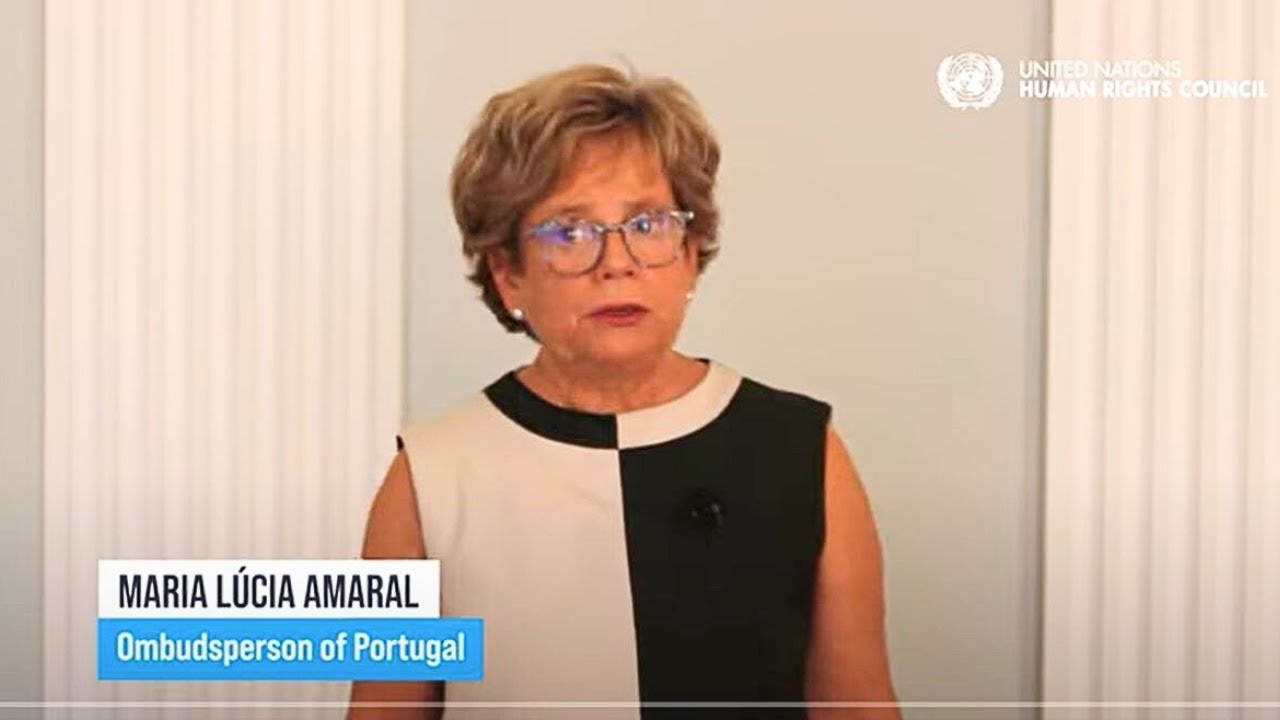 Maria Lúcia Amaral, ombudsperson of Portugal, addresses the UN Human Rights Council | #HRC57