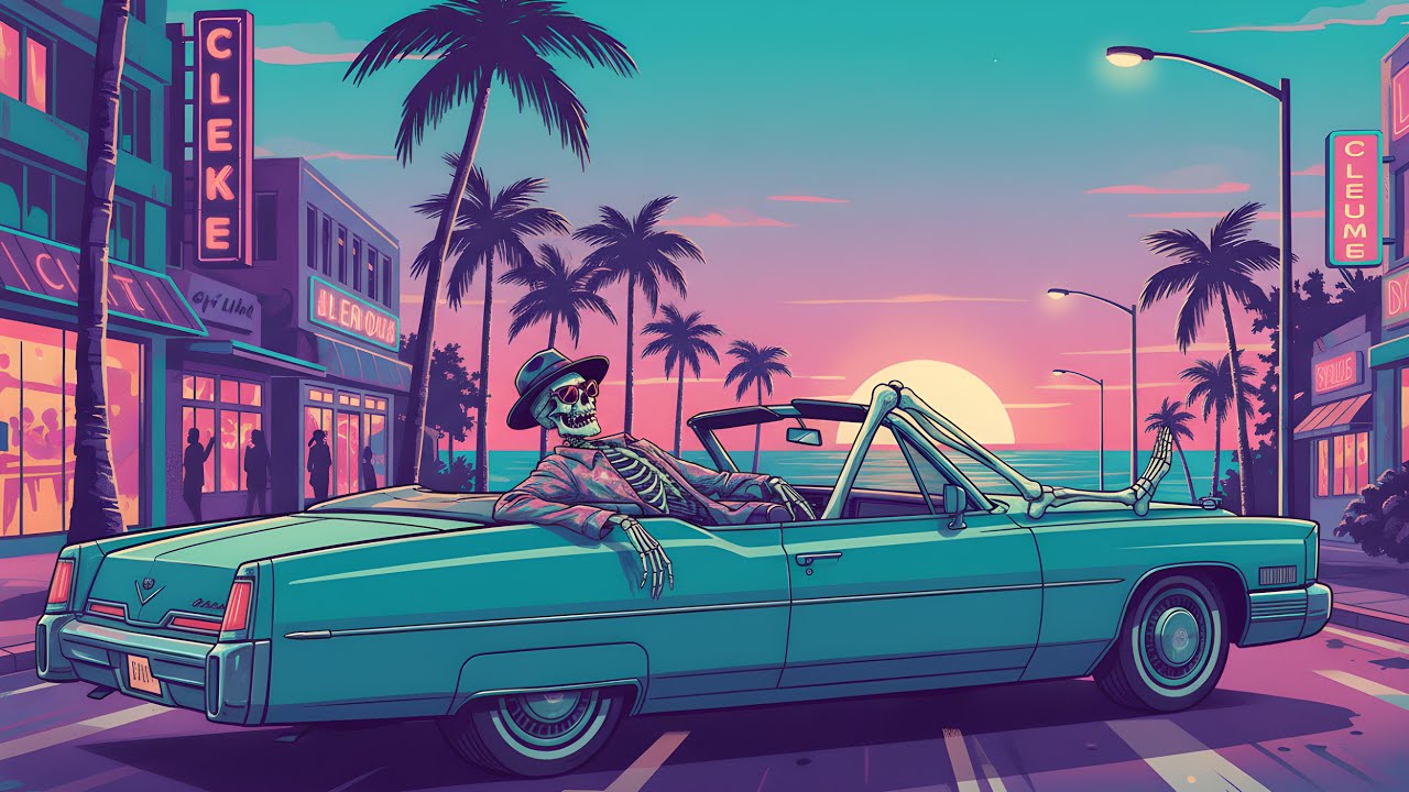 Retro Funk Vibes | Skeleton Sunset Groove Mix