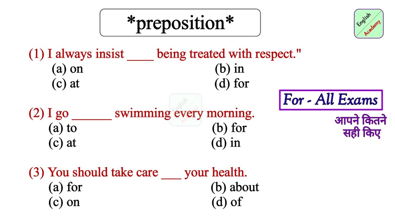 #prepositions practice set-15 for all competitive exams #ssc #mts #chsl #englishacademy by deepak kr