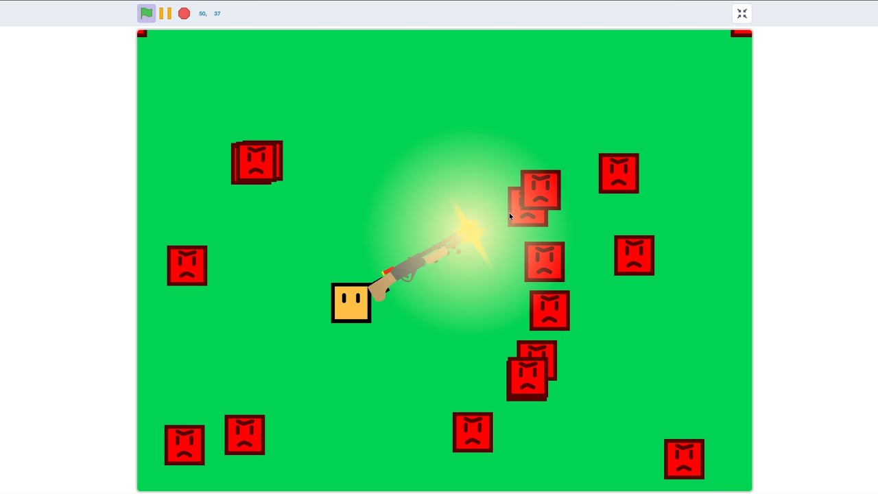 Как создать систему дробовика в Scratch | Урок по Scratch!