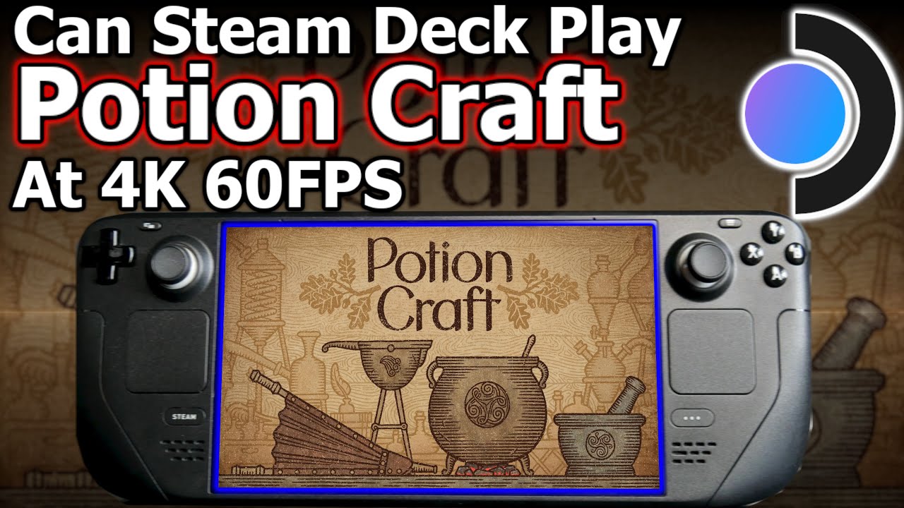 Potion Craft Steam Deck At 4K 60FPS Windows 11? Create Potion and sell it to people who is interest