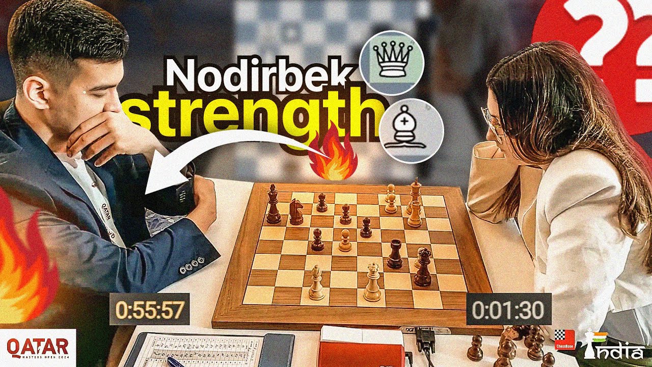 The real strength of Nodirbek Abdusattorov | Nodirbek vs Oliwia Kiolbasa | Qatar Masters 2024