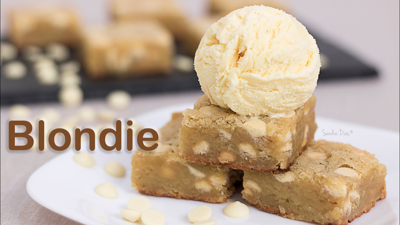 Blondie: o Brownie de Chocolate Branco | Receita Sandra Dias