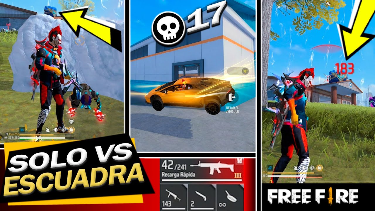 ME ENFRENTE AL MAS BUGERO DE FREEFIRE 😬 JUGANDO SOLO VS ESCUADRA 🔥NUEVO CARRO 😵17 KILL💥
