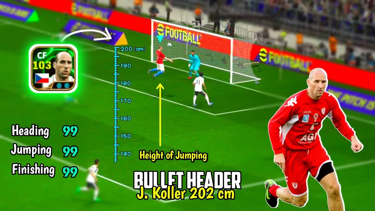 Bullet Header at his Peak 🗿🔥 The Towering Forward 🥵🔥 J. Koller Bullet Header Review in eFootball 25