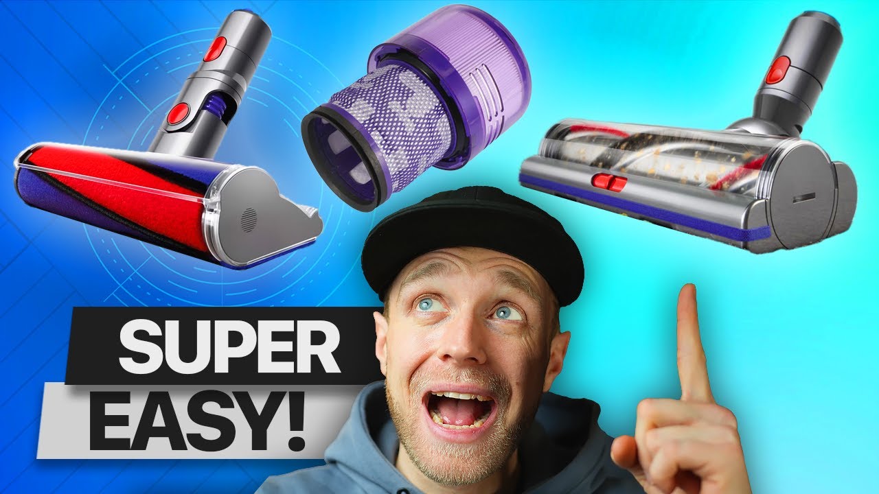 Dyson v10/v11/v15: правильно очистите фильтр, насадку для пола и контейнер для сбора пыли.