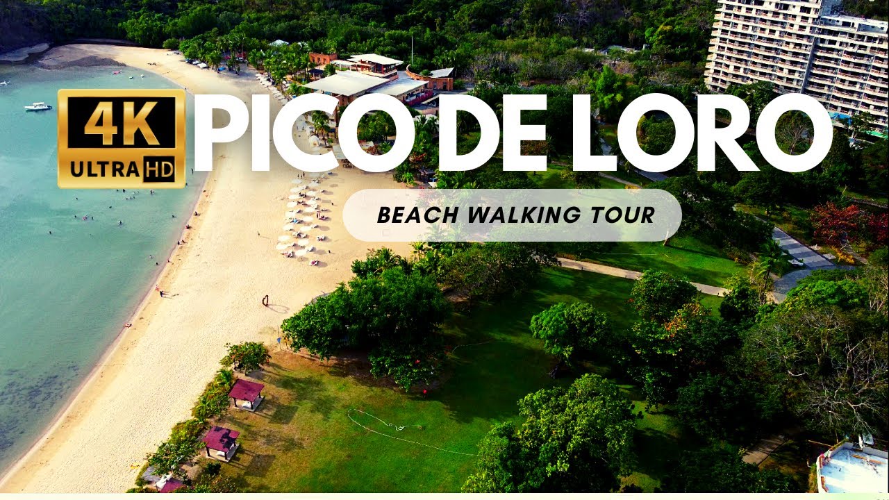 Pico Beach 4K Walking Tour with Drone shots (Aerial Views)
