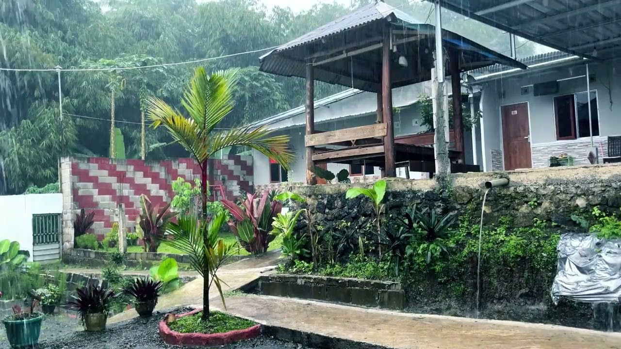 Rainy Night at Private Villa | Calm Ambience for Better Sleep