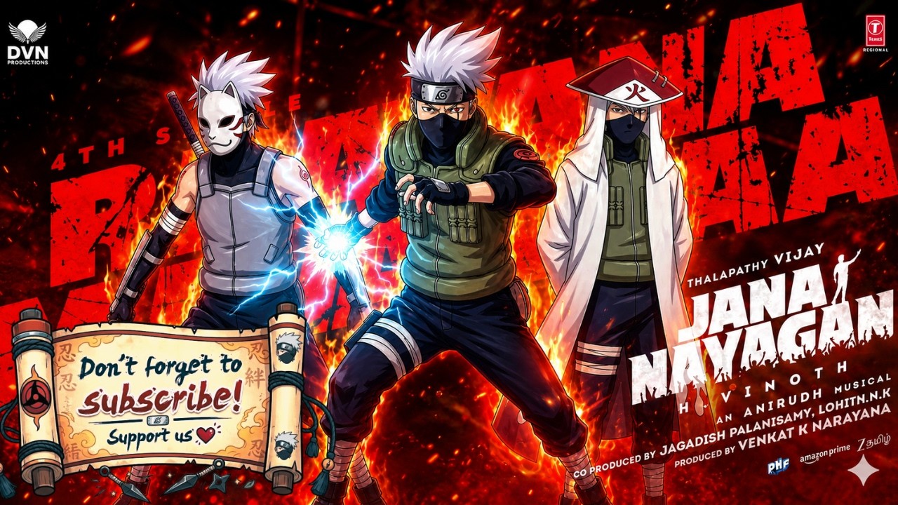 😎 Kakashi Hatake🔥 X Jananayagan ✴️ Ft. Raavana Mavan Daa 💥 #anime #naruto #jananayagan #tvk #vijay 