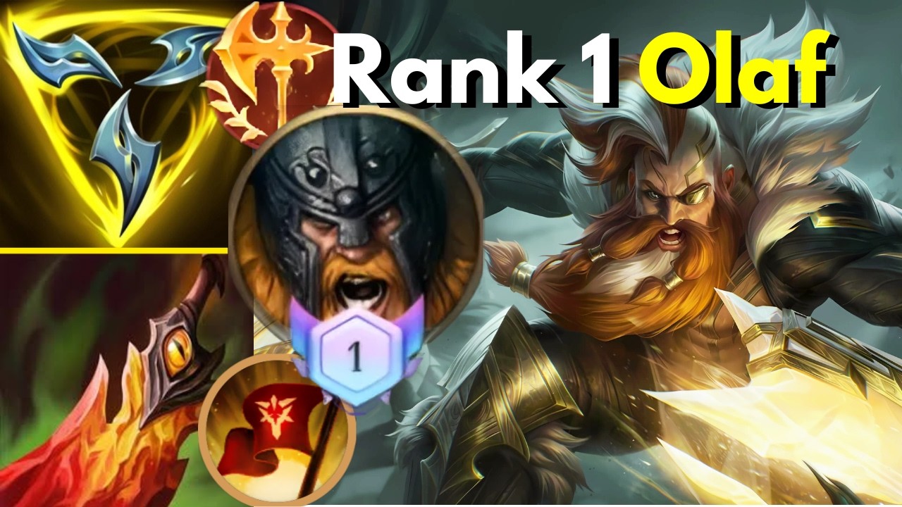 Rank 1 Olaf (JGL) 4 Games | 14 Win Streak | MVP | Guradian 2212 LP | Lofi Vibes | Wild Rift China