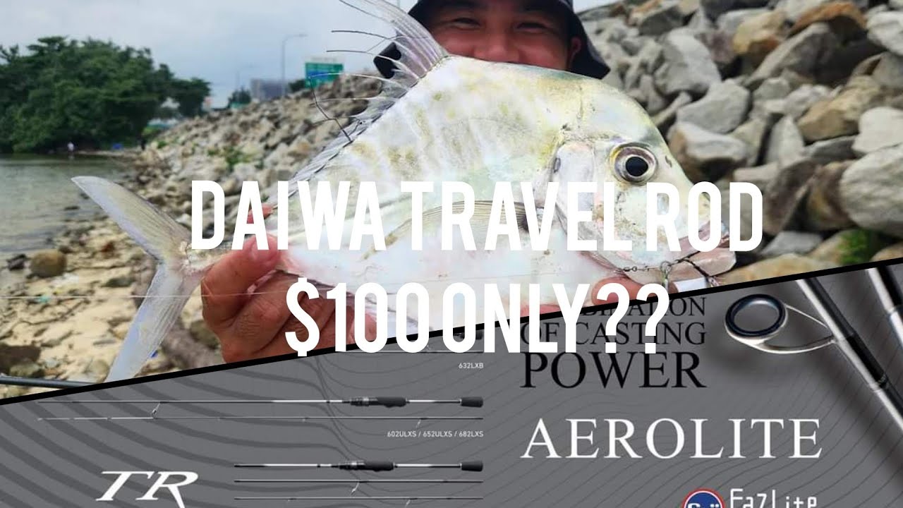 EP3: Daiwa Travel Rod Only $100?! [Singapore Light Shore Game: Diamond Trevally Fishing]