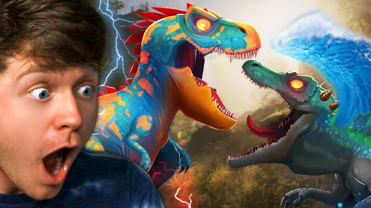 ELECTRO T-REX vs WATER SPINOSAURUS! (Reaction)
