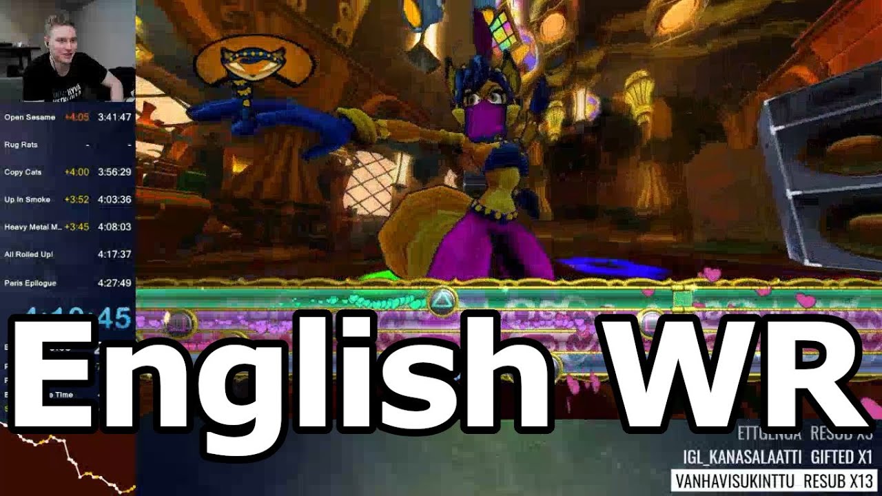 [English WR] Sly Cooper: Thieves in Time speedrun in 4:31:36