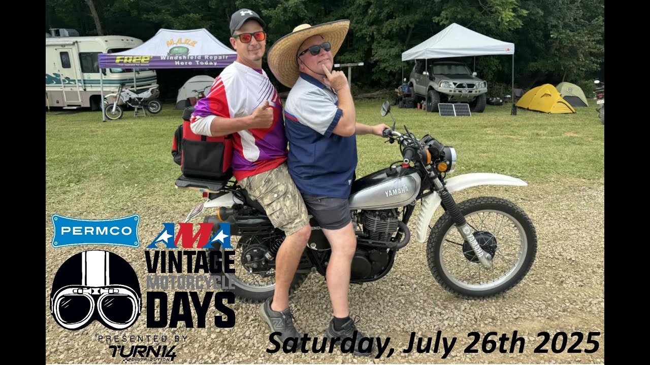 AMA Vintage Motorcycle Days 2025 Ride Around & Swap Meet Saturday, July 26th 2025