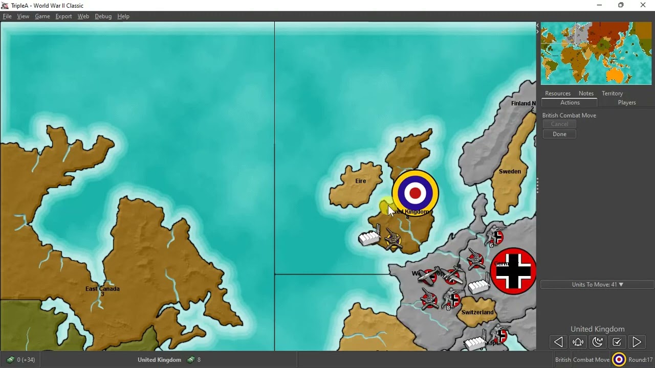 How to use TripleA to play Axis & Allies on your computer: local game