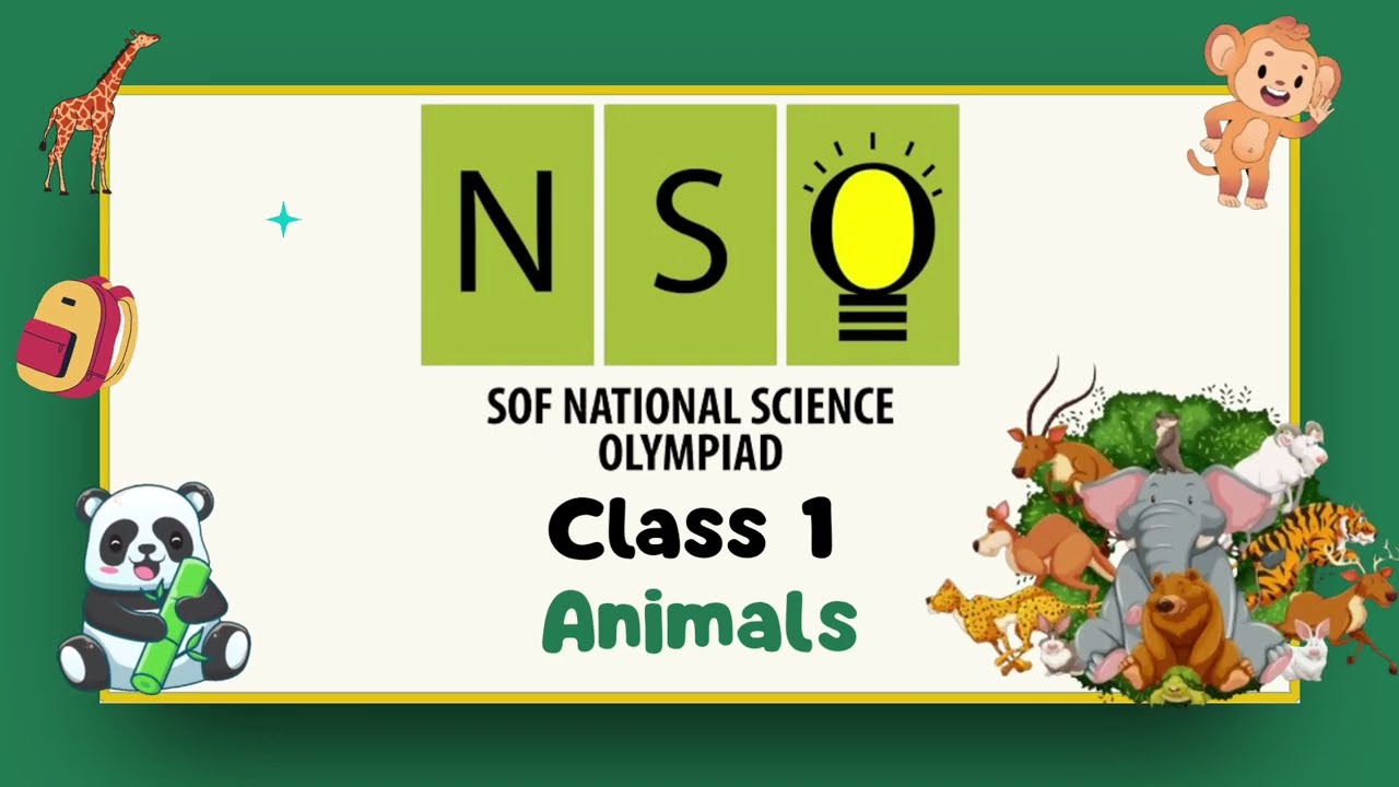 NSO Class 1 Worksheet | Topic: Animals | practice Questions and Answers #olympiad #science #nso