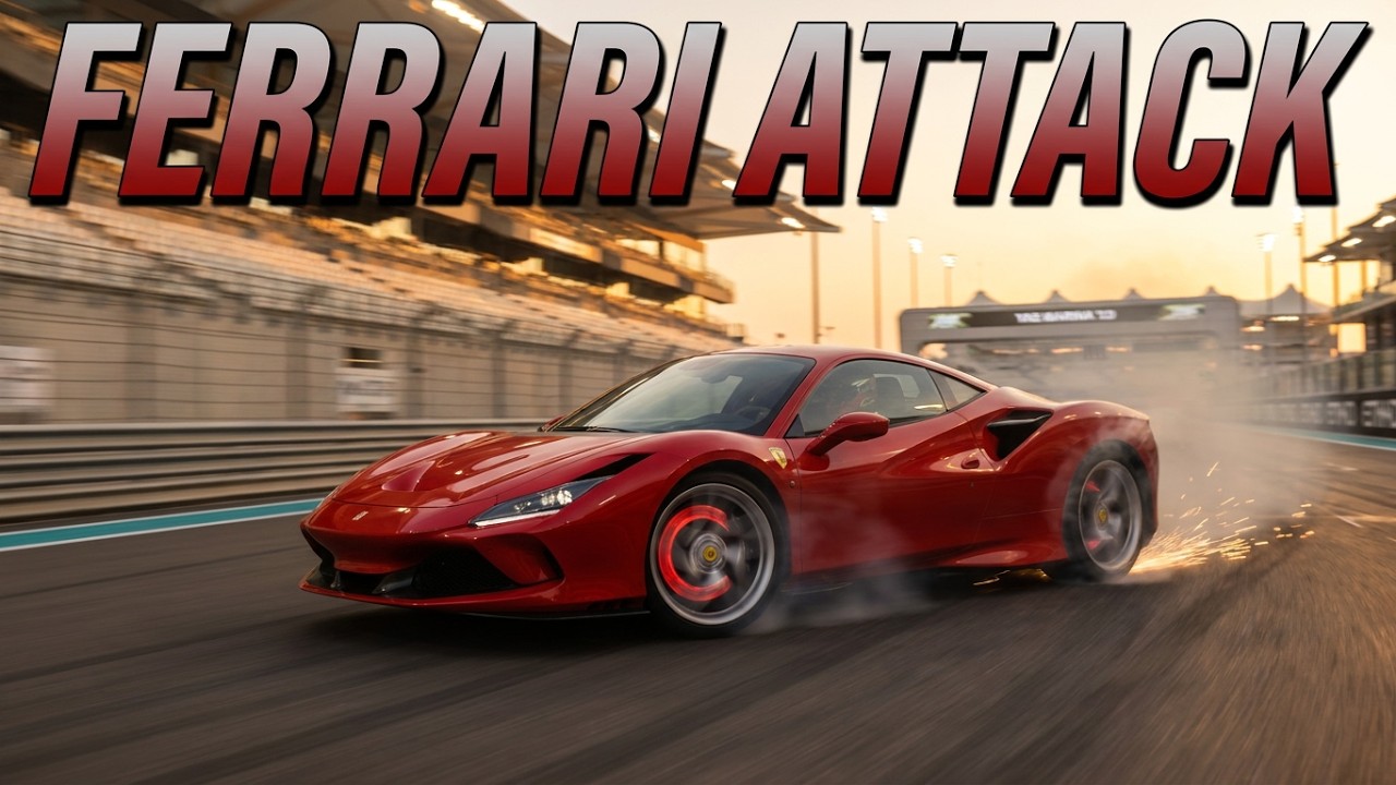 Ferrari F8 Tributo ’19 Charging Through a Ferrari‑Only Grid at Yas Marina