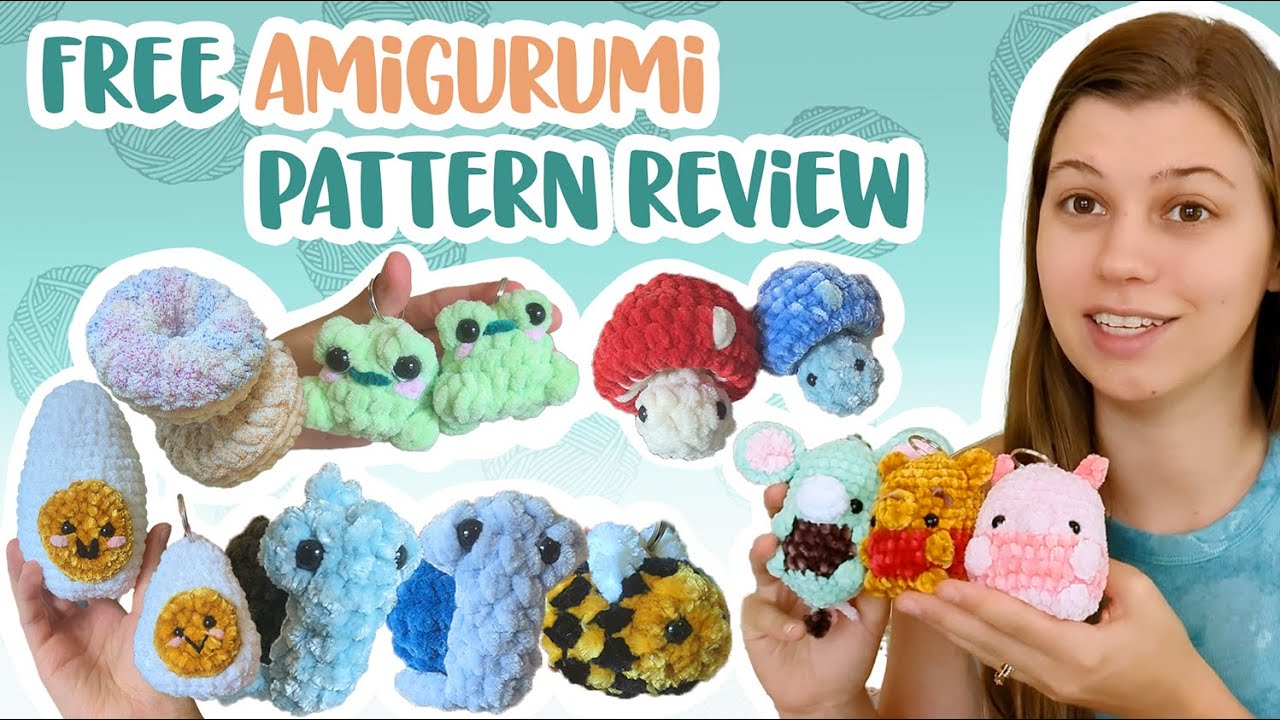 Episode 17: Free Instagram Keychain Crochet Amigurumi Patterns ✧ Reviewing Tiny Plushie Patterns