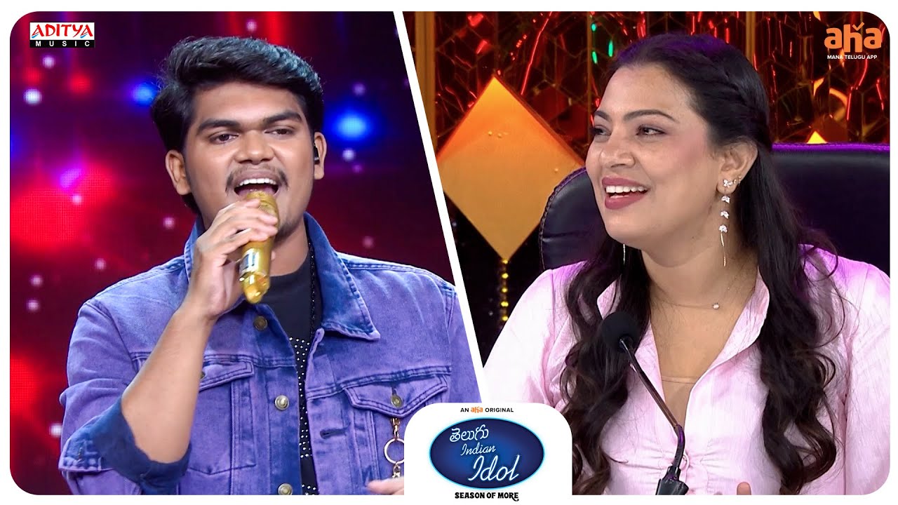 Telugu Indian Idol S3 | Pataku Pranam Song by Bharath Raj | Thaman S, Karthik, Geetha Madhuri