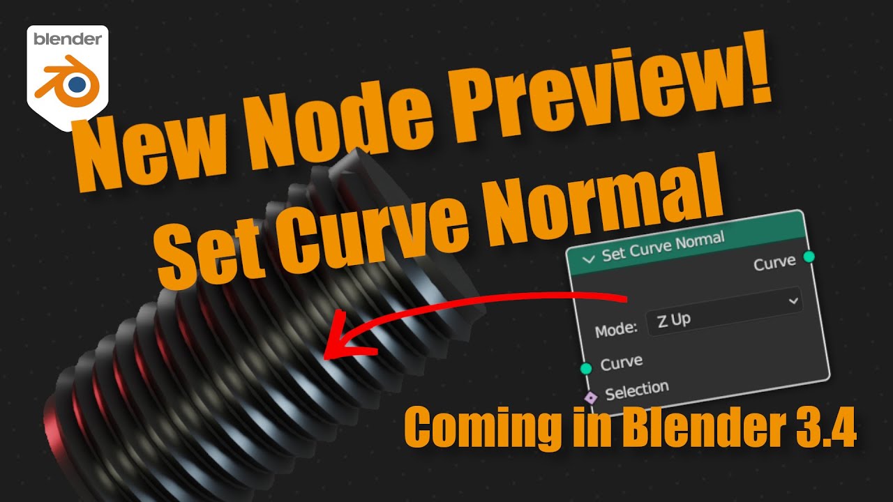 Geometry Nodes: New Node Preview - Set Curve Normal