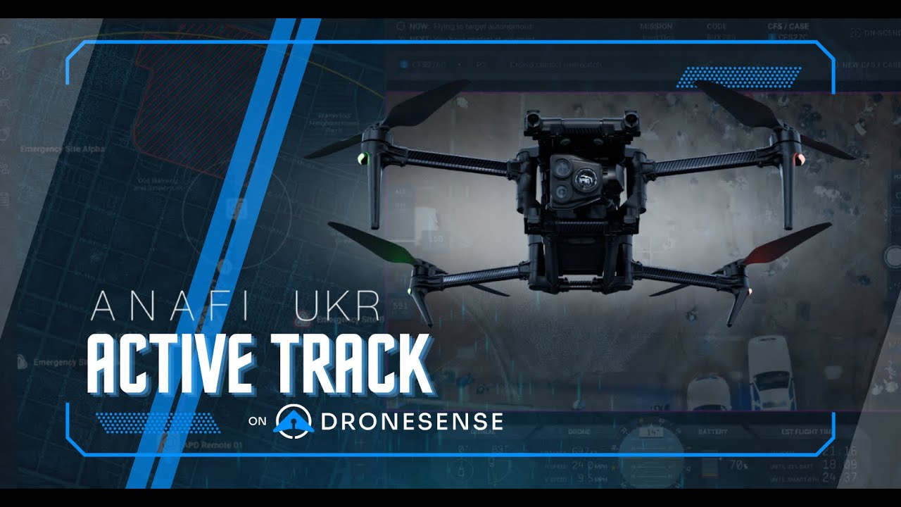ANAFI UKR on DroneSense - Active Track