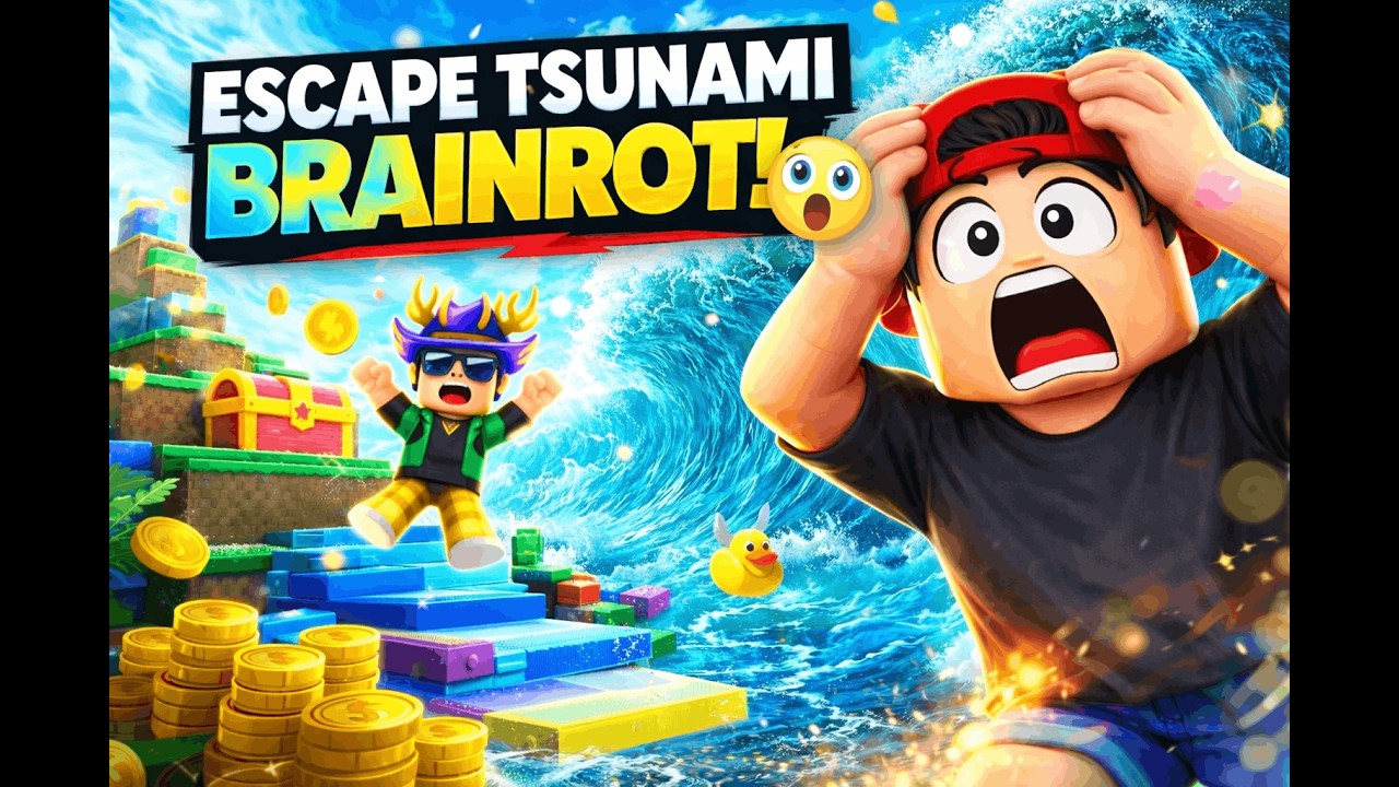 TA GRA TO TOTALNY BRAINROT… 🌊💀 Escape Tsunami Roblox