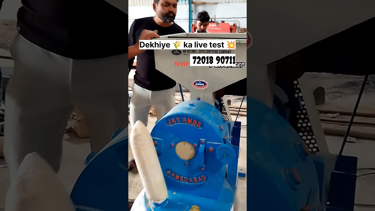 10HP Pulverizer Machine🔥 | Live Demo with Wheat Grinding🌾  #shorts #jayambemachinery