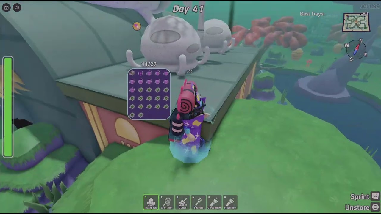 Making it to Day 98 on 'Survive Bikini Bottom' on Roblox