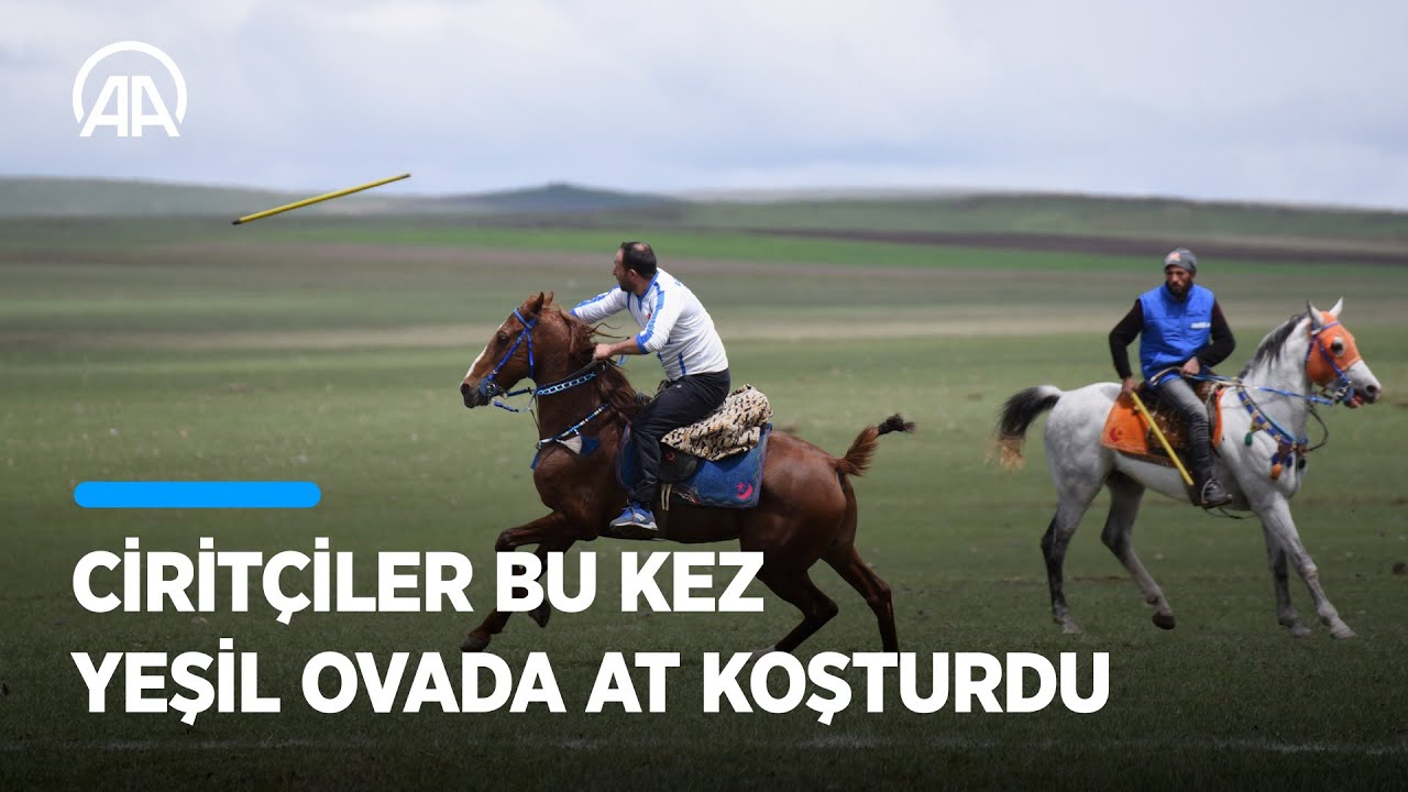 Cirit&ccedil;iler bu kez yeşil ovada at koşturdu