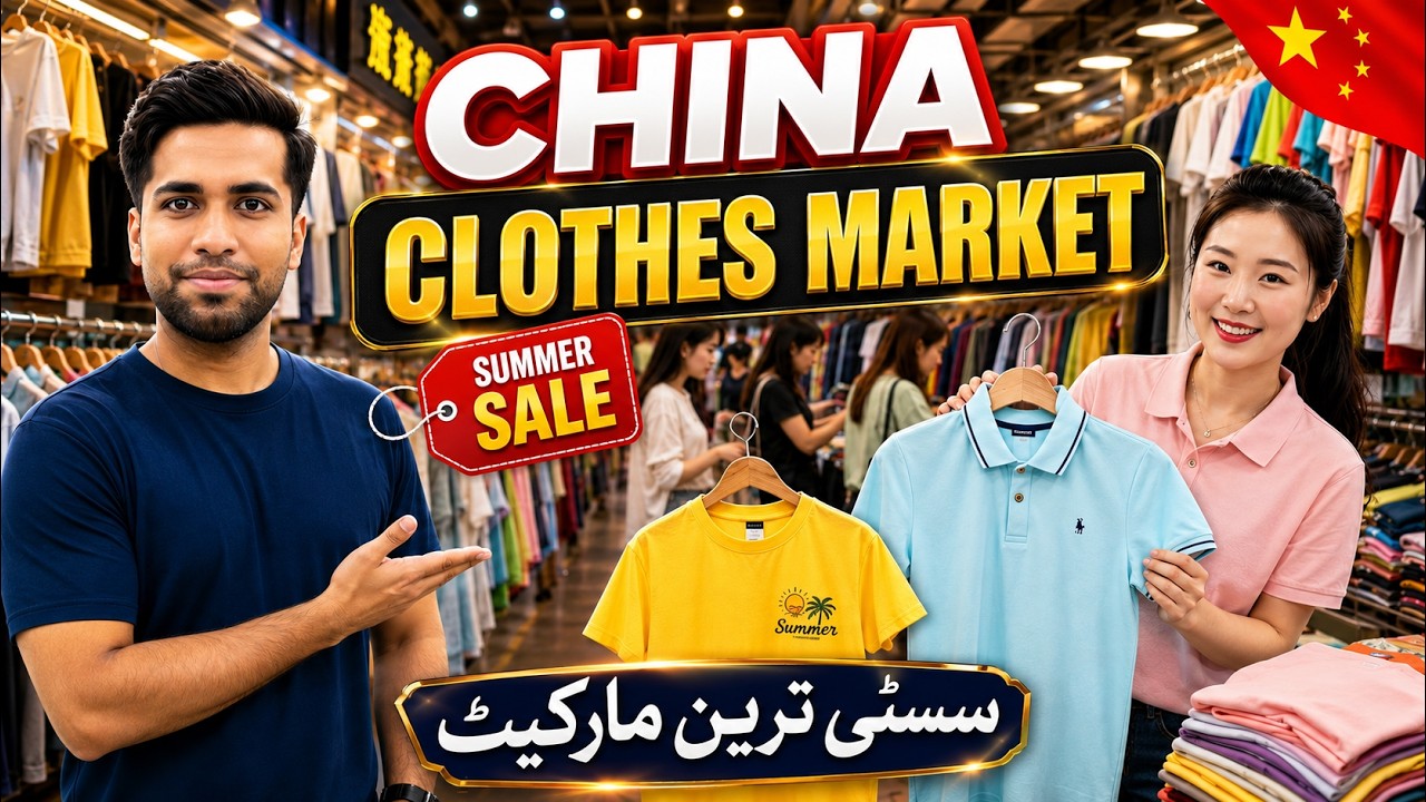 China Clothes Market 🇨🇳 | Summer Sale & Cheap Fashion Deals 2025