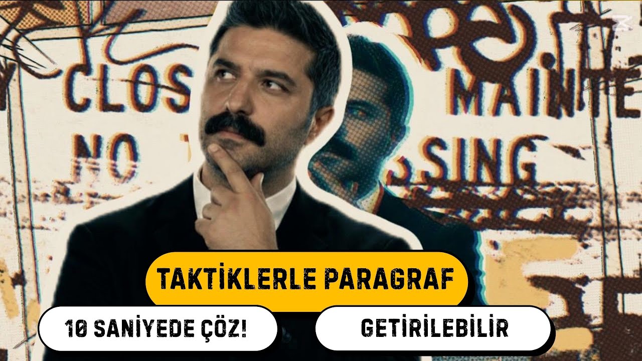 En fazla 10 saniyede çöz! | Taktiklerle Paragraf | Getirilebilir | RÜŞTÜ HOCA