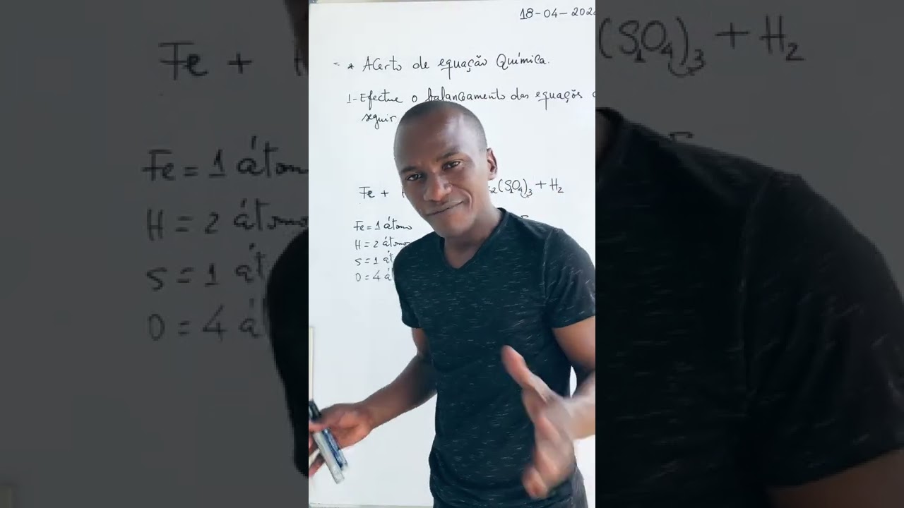 ACERTO DE EQUAÇÃO QUÍMICA-MÉTODO DE TENTATIVA.