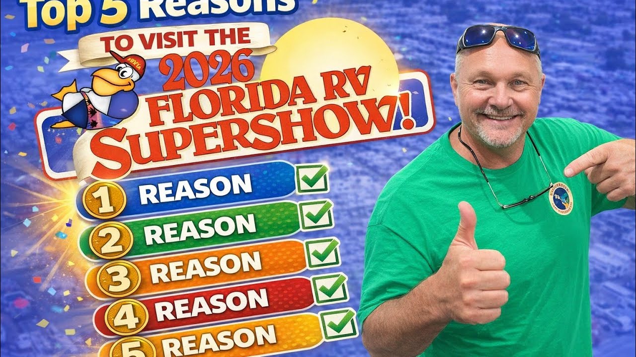 “My Top 5 RV Categories from the 2026 Florida RV Show” ; Full time RV