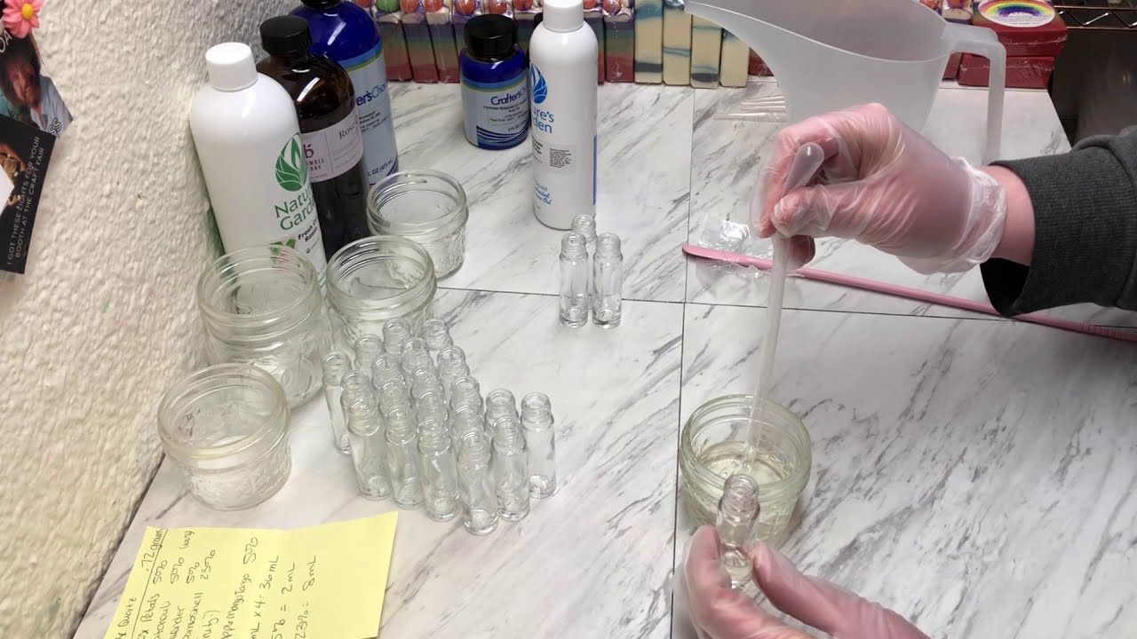 Making and Labeling Roll On Perfume
