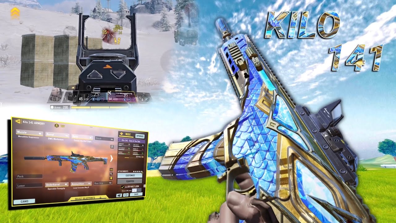 FAST ADS + NO RECOIL + LONG RANGE KILO-141 BEST GUNSMITH in SEASON 11 | best setup | COD MOBILE