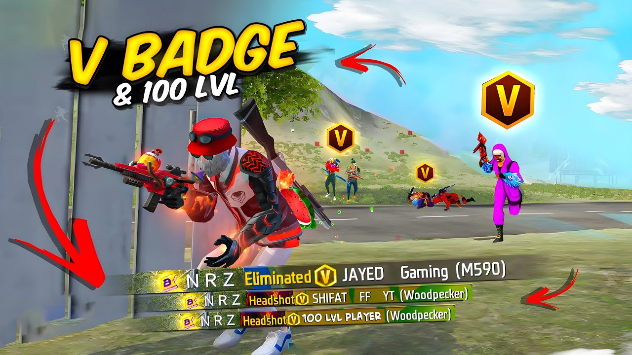 V Badge & 100 lvl Player In Same Game 💀47 Kills Overpower Gameplay 🔥
