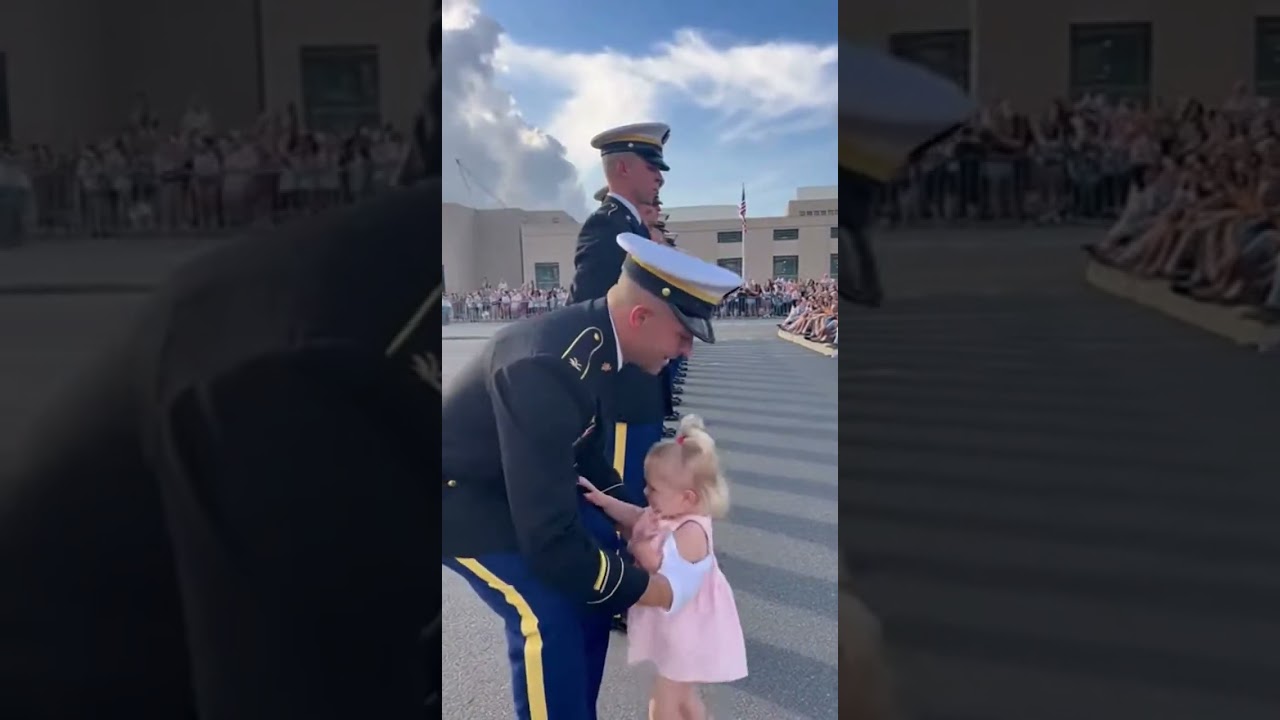 The Cutest Formation Breaker You&rsquo;ll See Today 😭 #CuteBabies #RealEmotions #MilitaryFamily