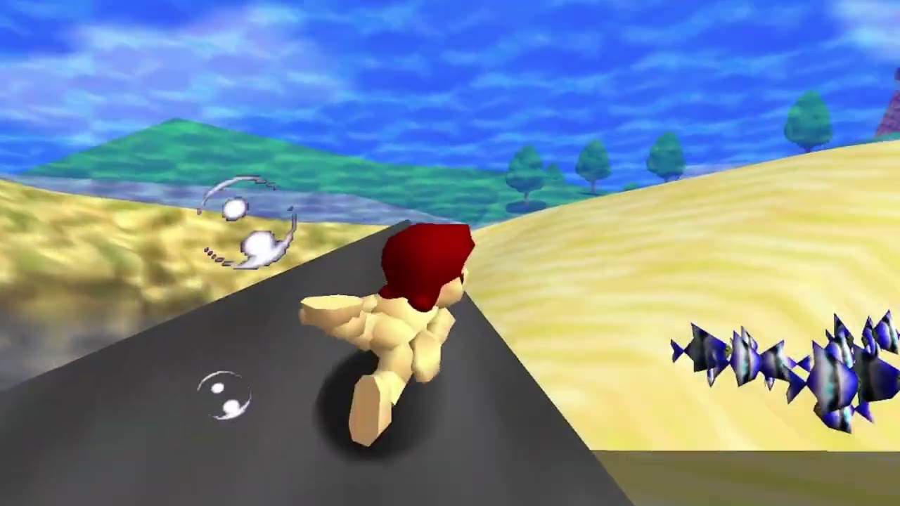 SMK4 bloopers: Mario vai nadar na piscina do castelo mas... #sm64machinima #smg4 #sm64 #humor
