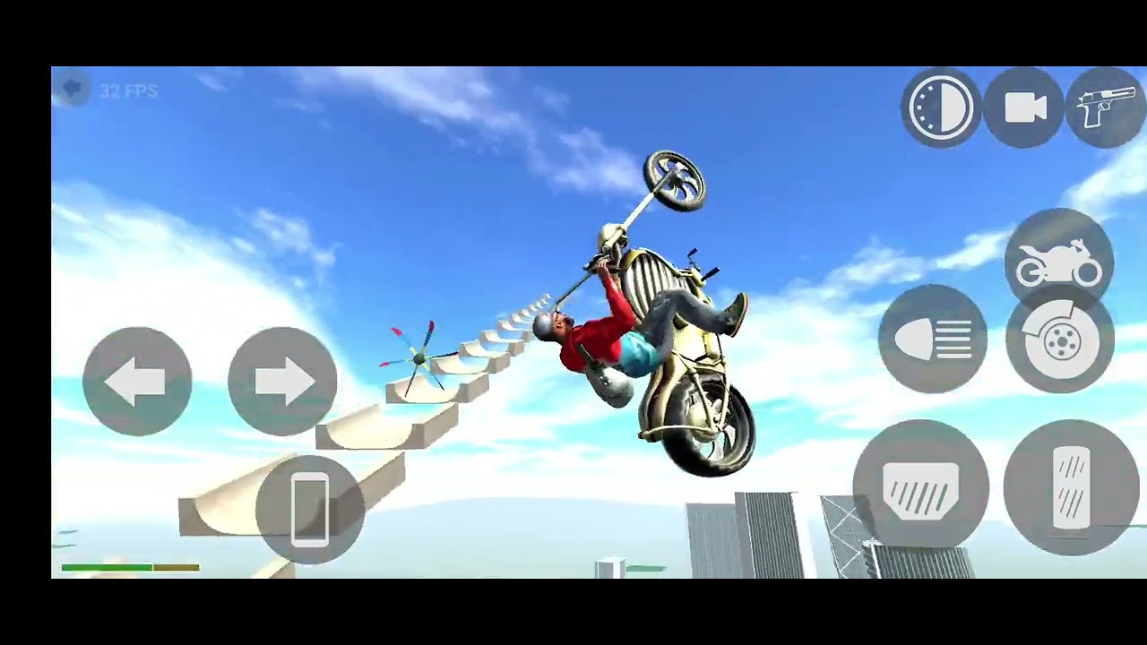 Mega ramp challenge in Indian bike game 3d 
