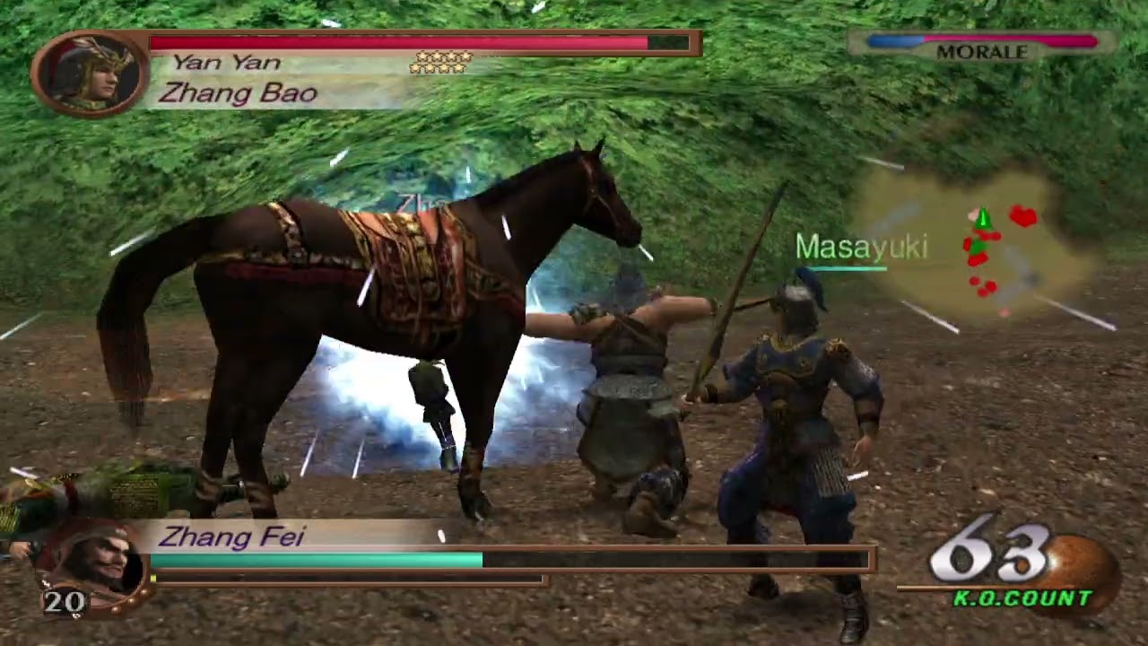 Dynasty Warriors 3 - The Nanman Campaign | Zhang Fei | Free Mode (Very Hard)