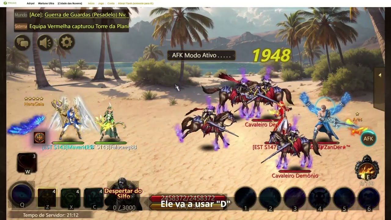 Brincando um pouco no campo de batalha - Top 1 s143 - Wartune Ultra