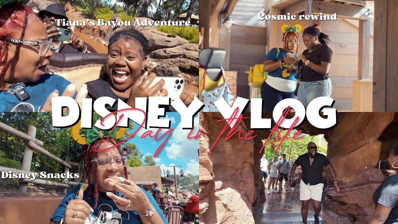 We Woke Up At 6 AM To Ride Tiana's Bayou Adventure | Eating Tiana's Food | Cosmic Rewind 🤢