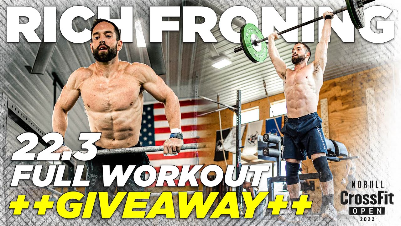 RICH FRONING *FULL* CrossFit Open 22.3 Workout + GIVEAWAY