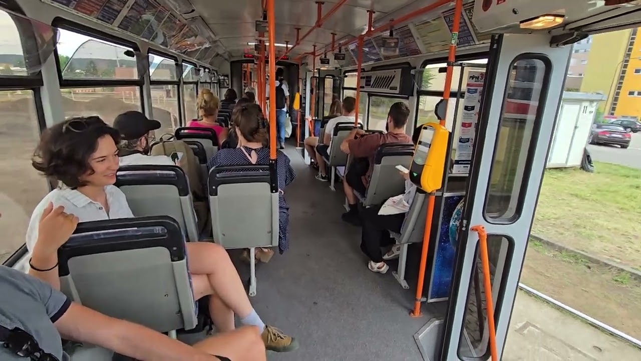 Průjezd šalinou číslo 10 v Brně z Medlánek do Králova Pole Technologický park a zpátky.