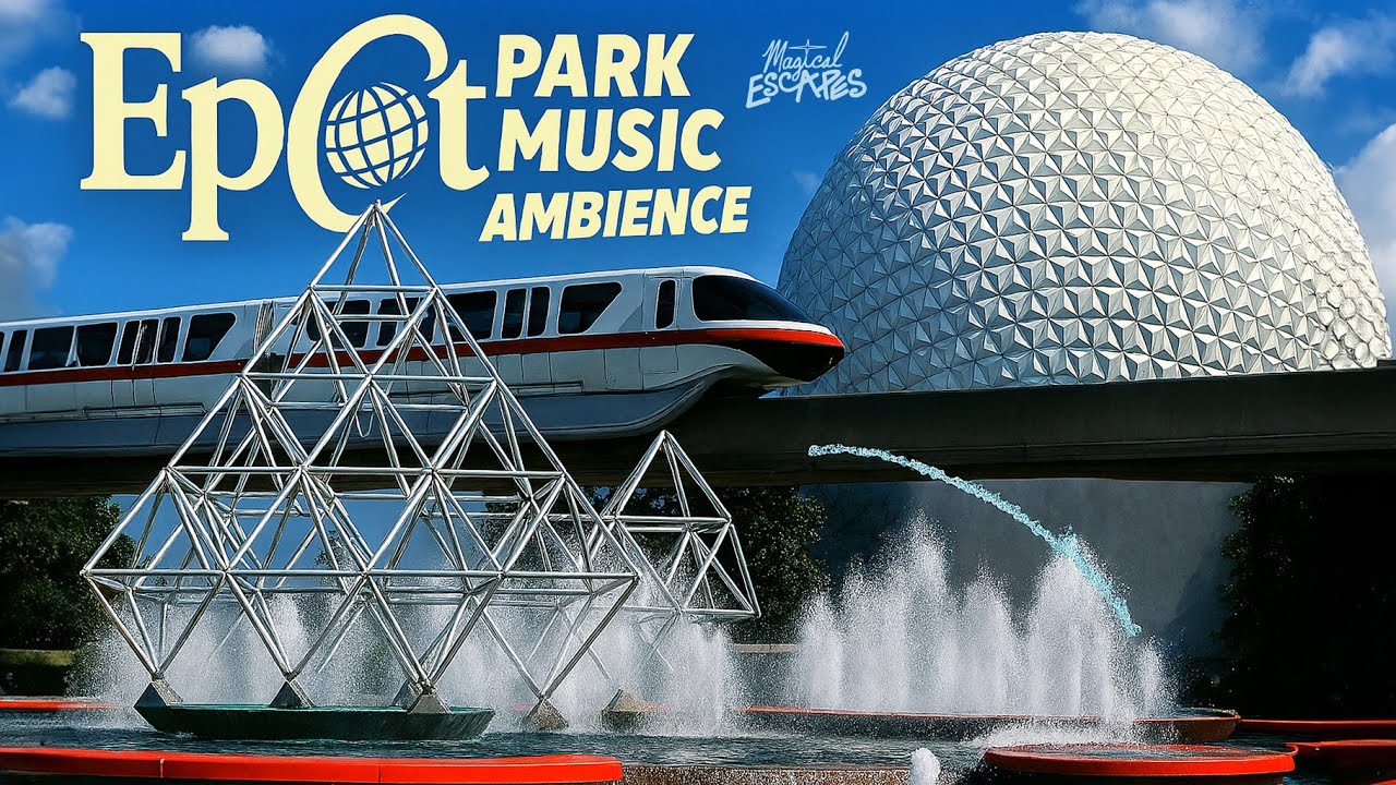 EPCOT Park Music 🎵 Figment View | Relaxing Ambience High Quality 4K