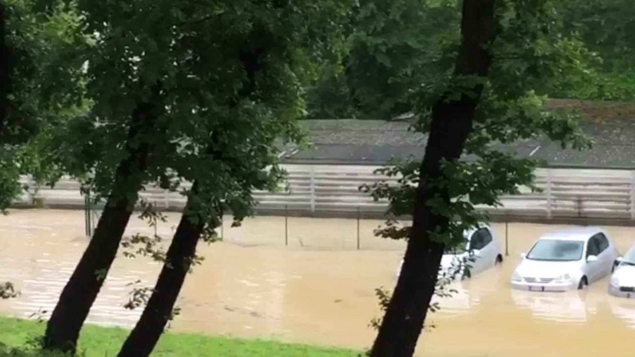 Maltempo, bomba d'acqua a Langhirano nel Parmense
