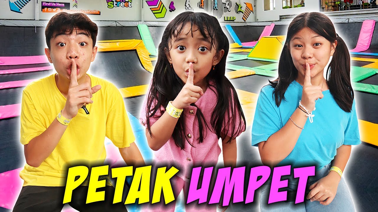 SEMBUNYI-SEMBUNYIAN 1 WARNA KAMUFLASE DI TRAMPOLIN BARENG SAMANTHA ! Vlog Lucu | CnX Adventurers