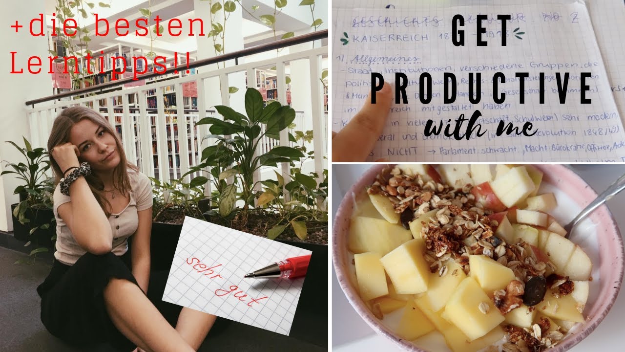 GET PRODUCTIVE WITH ME + die besten Lerntipps